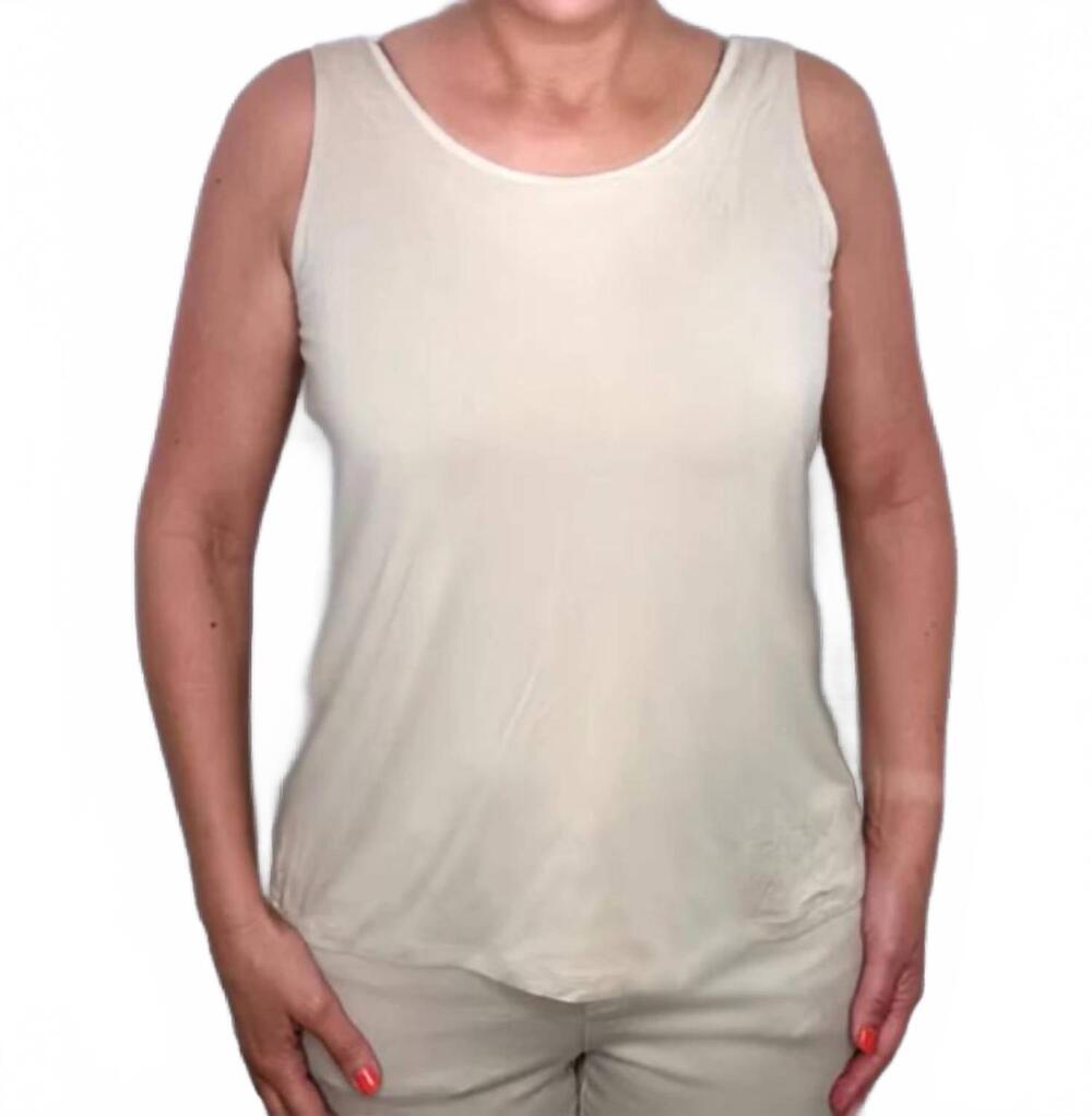 NEW ETHYL bamboo tank top in tan